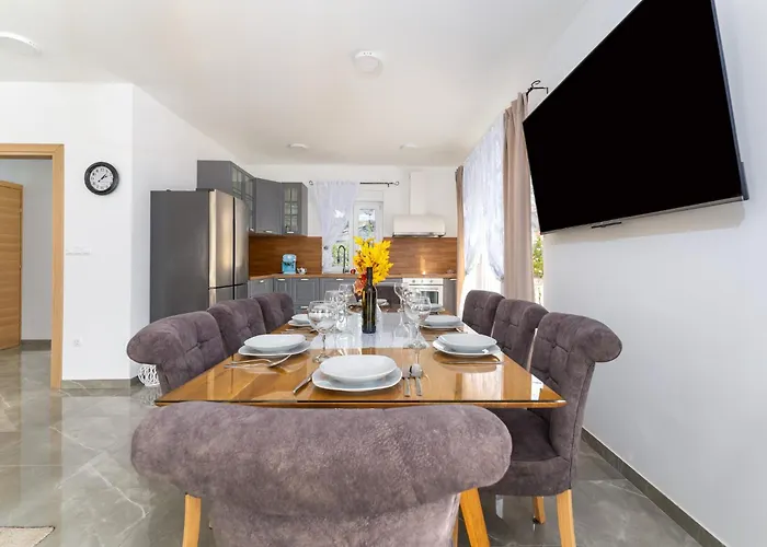 Beautiful New With Pool, Near - By Traveler Tourist Agency Krk - Id 2400