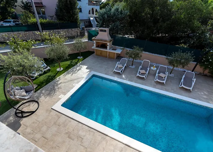 Villa Beautiful New With Pool, Near - By Traveler Tourist Agency Krk - Id 2400