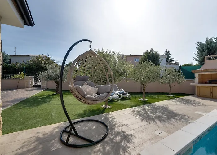 Beautiful New With Pool, Near - By Traveler Tourist Agency Krk - Id 2400 *
