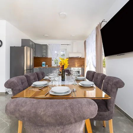Beautiful New With Pool, Near - By Traveler Tourist Agency Krk - Id 2400