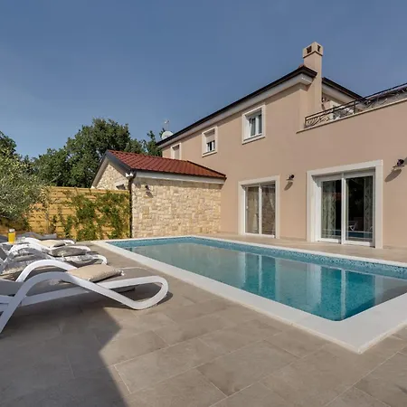 Villa Beautiful New With Pool, Near - By Traveler Tourist Agency Krk - Id 2400 *
